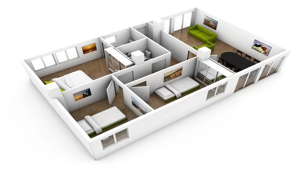 Featured Image of Godrej MSR City 3 BHK Apartment Floor Plan