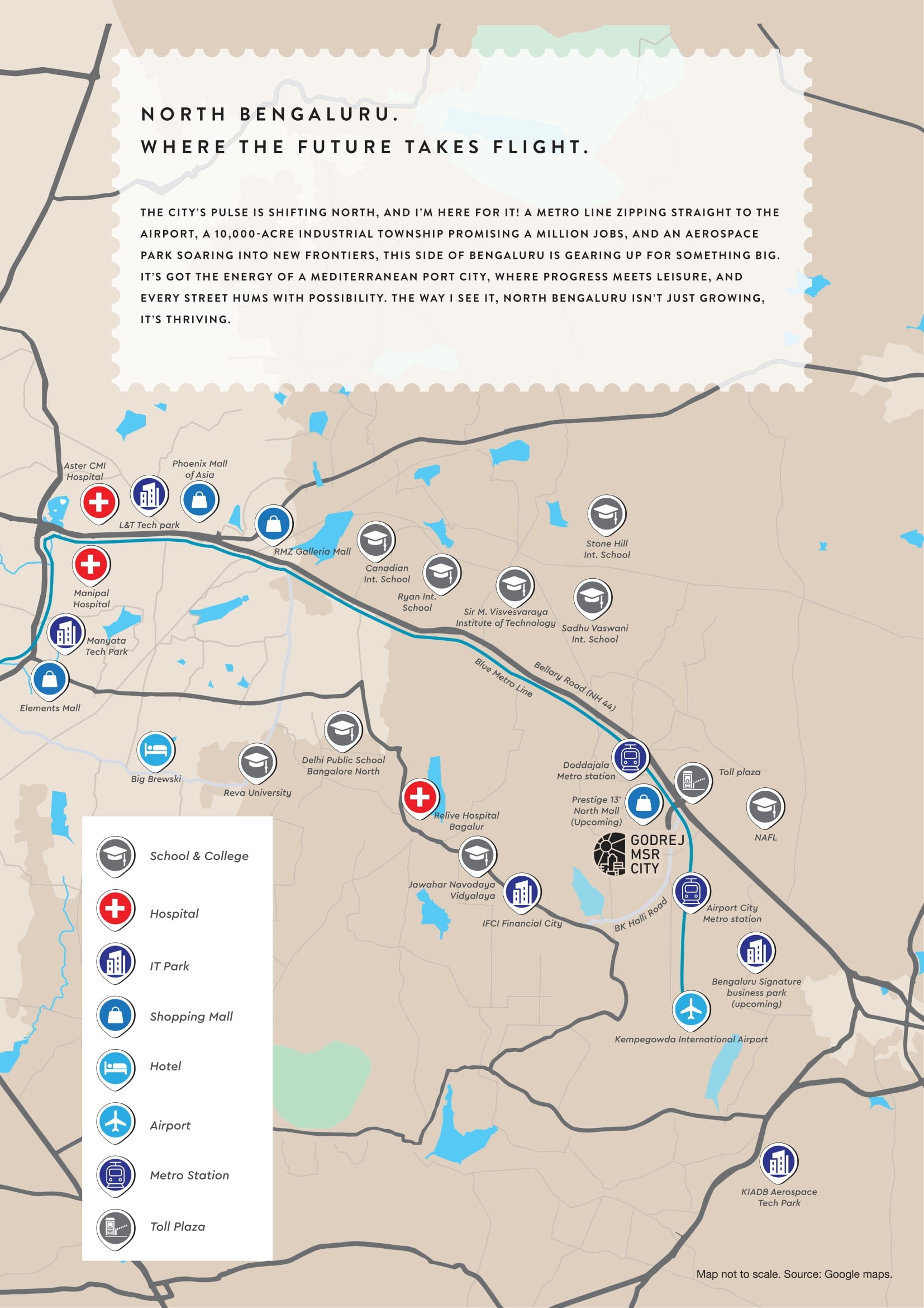 Godrej MSR City Location Map
