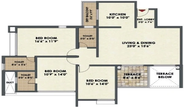 Featured Image of Godrej Sarjapur Road 3.5 BHK Floor Plan